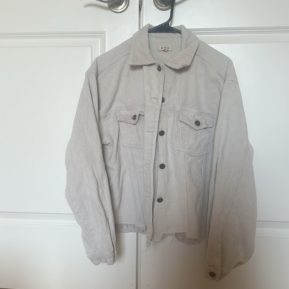 Light pink corduroy jacket - Size L